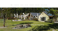 Desktop Screenshot of maplelodgewanaka.co.nz